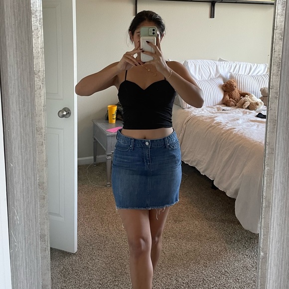 Criss cross black crop top - Picture 1 of 6